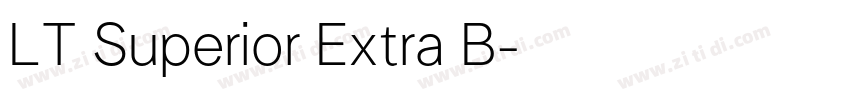 LT Superior Extra B字体转换 LT Superior Extra B字体转换